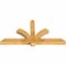 Ekena Millwork Redmond Rough Sawn Timber Gable Bracket, Western Red Cedar, 60"W x 30"H x 4"D x 4"F, 12/12 Pitch GBW060X30X0404RED00RWR - alternate 3